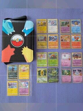 Brand New Pokémon Card Binder in Black with 20 complimentary Pokemon Used Cards